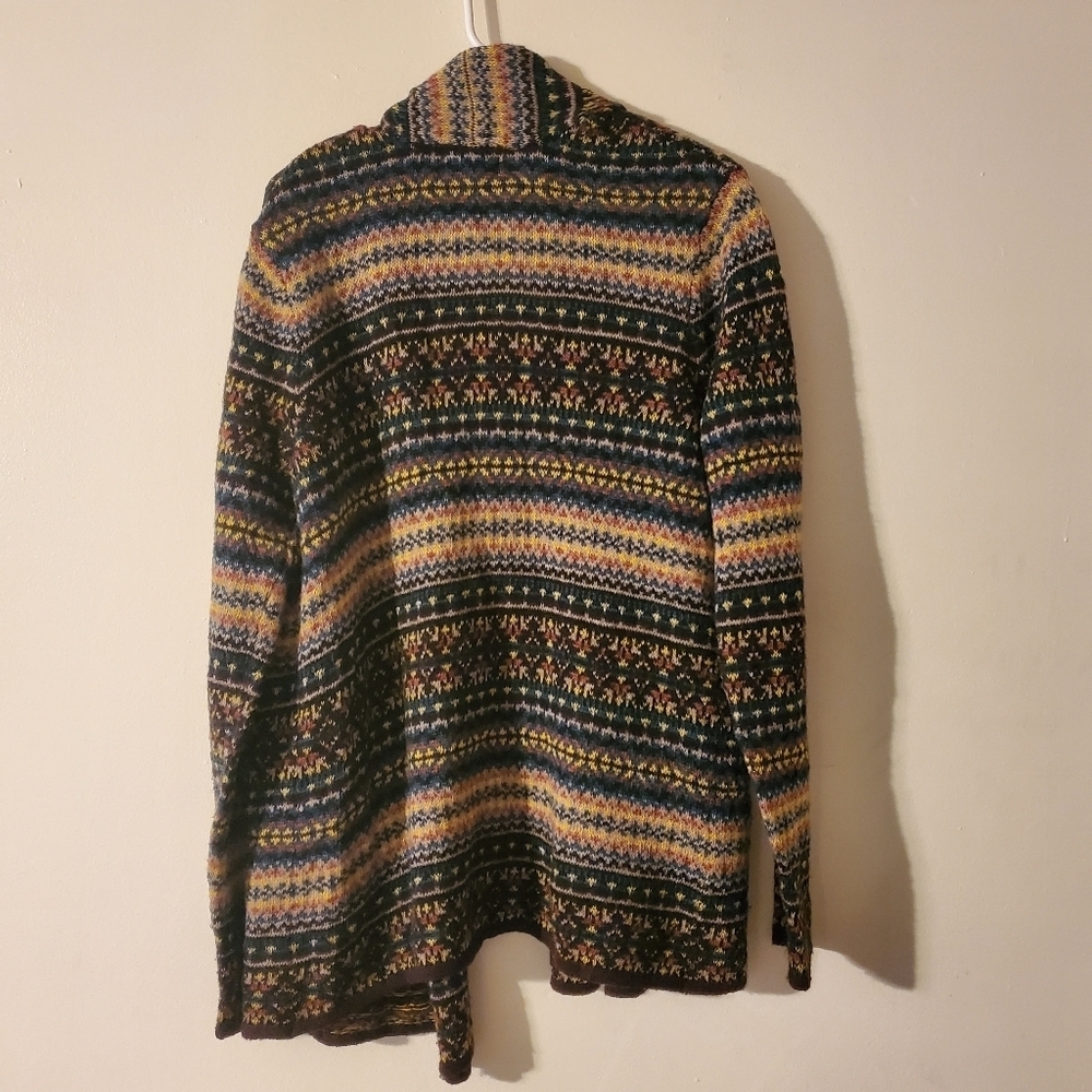 Ruff Hewn wool mohair blend boho neutral colored cardigan size Lg - Picture 3 of 13